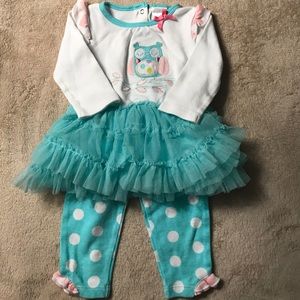 Tutu style top with matching leggings