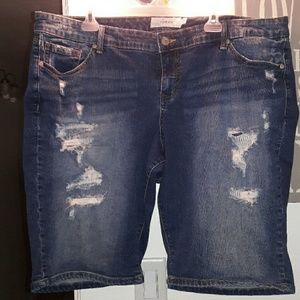 Torrid Bermuda Denim Shorts