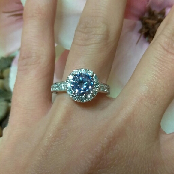 Amazon.com: AAA+ Tanzanite Ring, Dainty Tanzanite Jewelry  Solid Sterling Silver Tanzanite Engagement Ring
