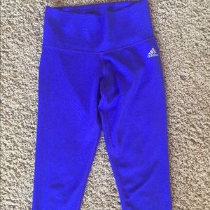 Blue Adidas leggings