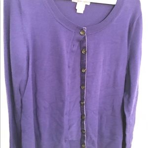 Banana Republic Cardigan Size Large, Purple