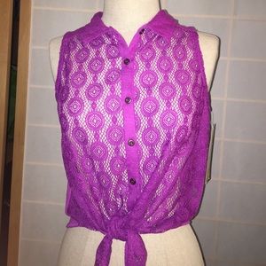 Magenta Lace top