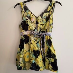 Free People floral tank top