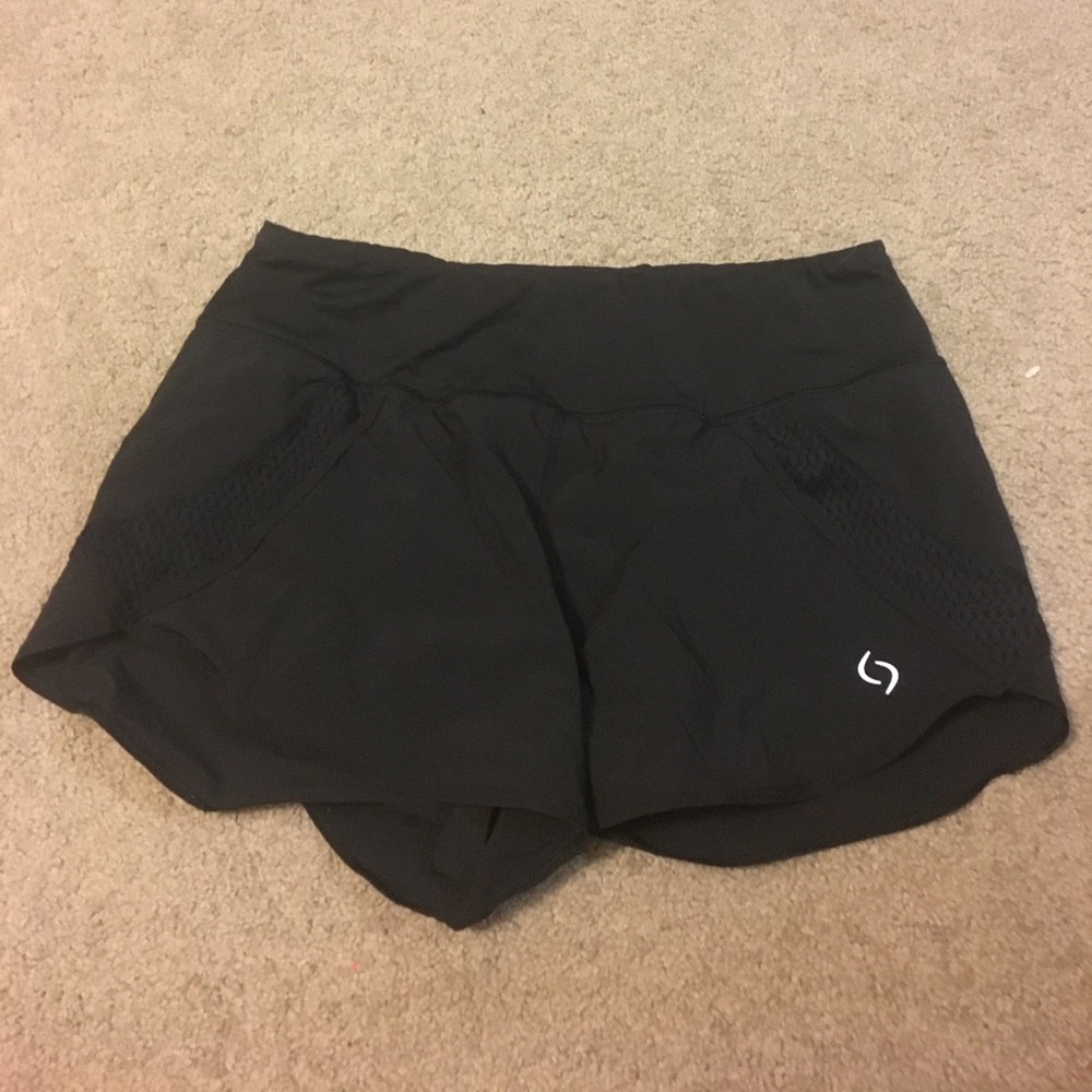 Black athletic shorts