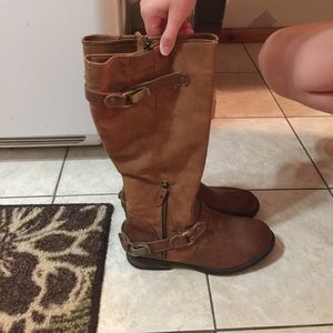 Women's suede leather boots