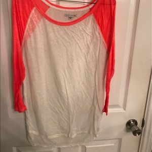 American Eagle Baseball 3/4 Top, Size Large