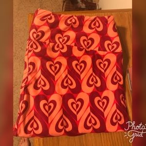 Lularoe TC Heart ❤️ Leggings