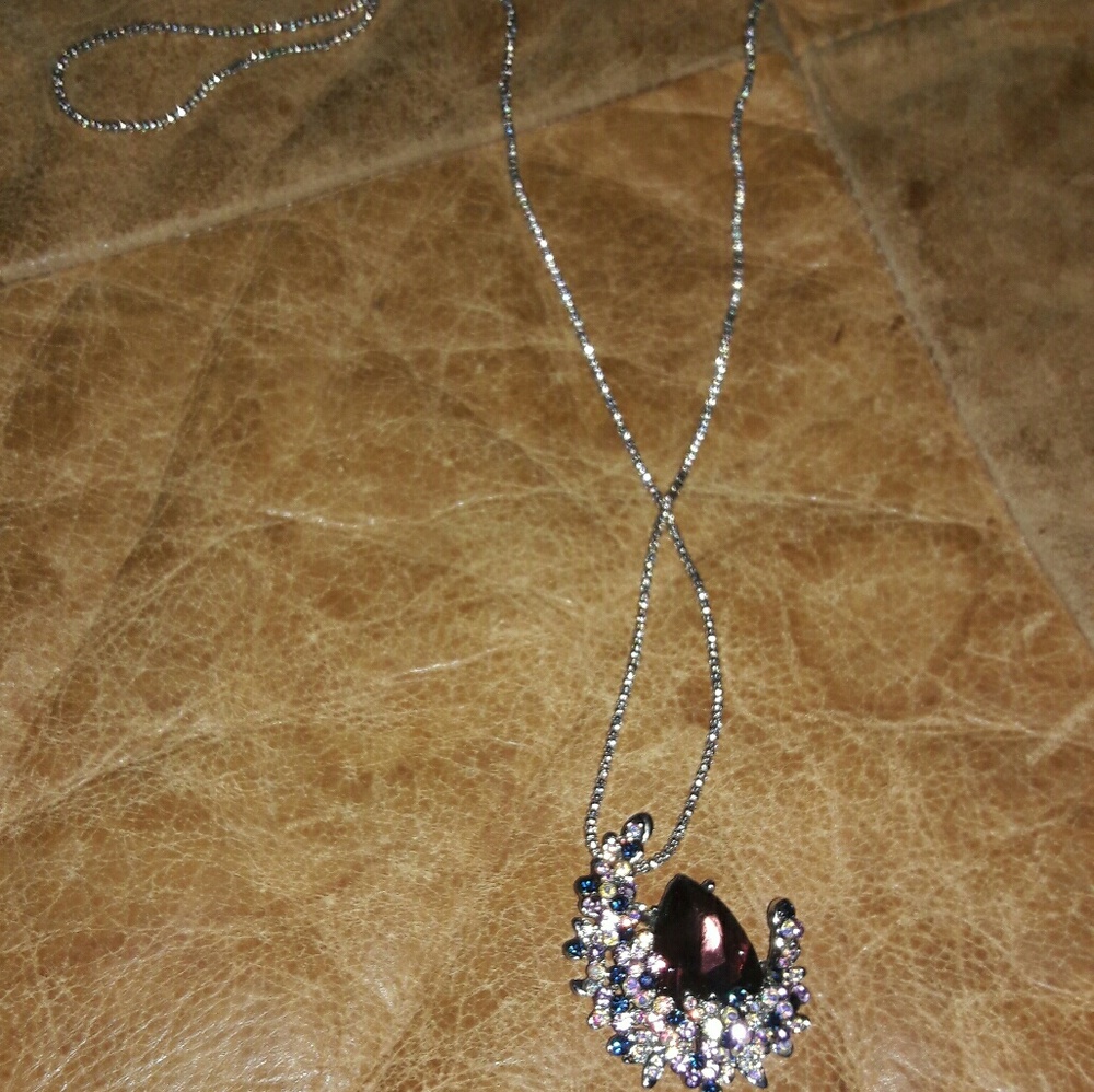 Crystal amethyst necklace