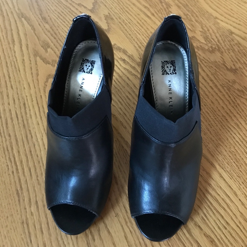 Anne Klein. Peep toe booties