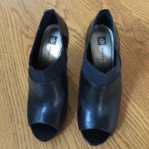 Anne Klein. Peep toe booties