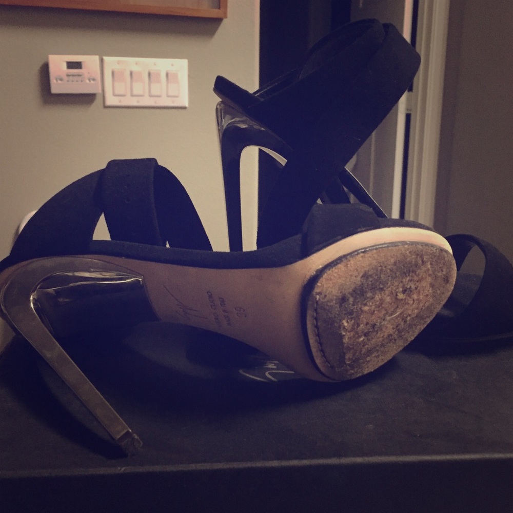 Giuseppe Zanotti High Heeled Black Sandal