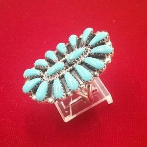 Native American Sterling Silver & Turquoise Ring