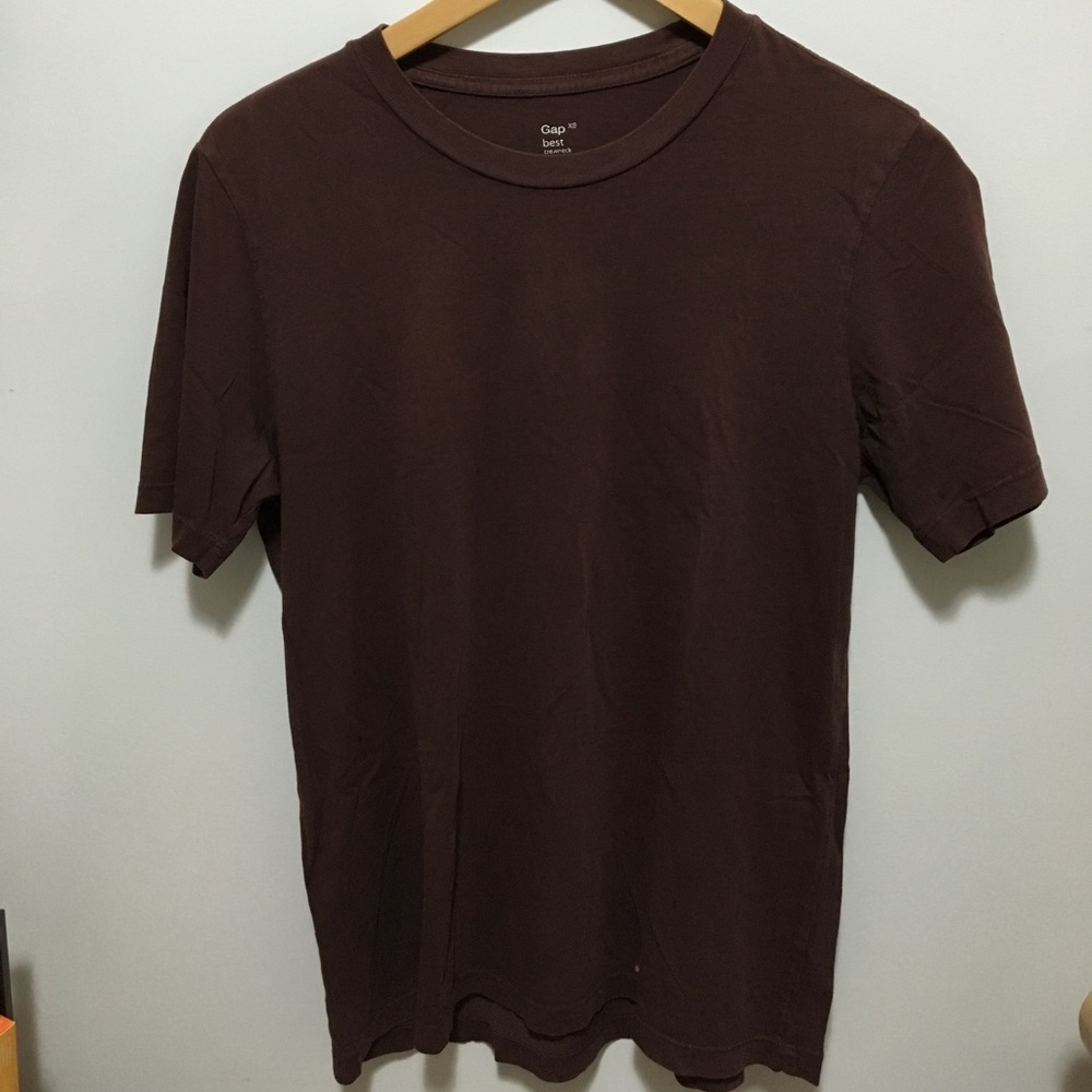 4/$25 Gap T-Shirt Crewneck Brown Men's X-Small - Picture 1 of 4