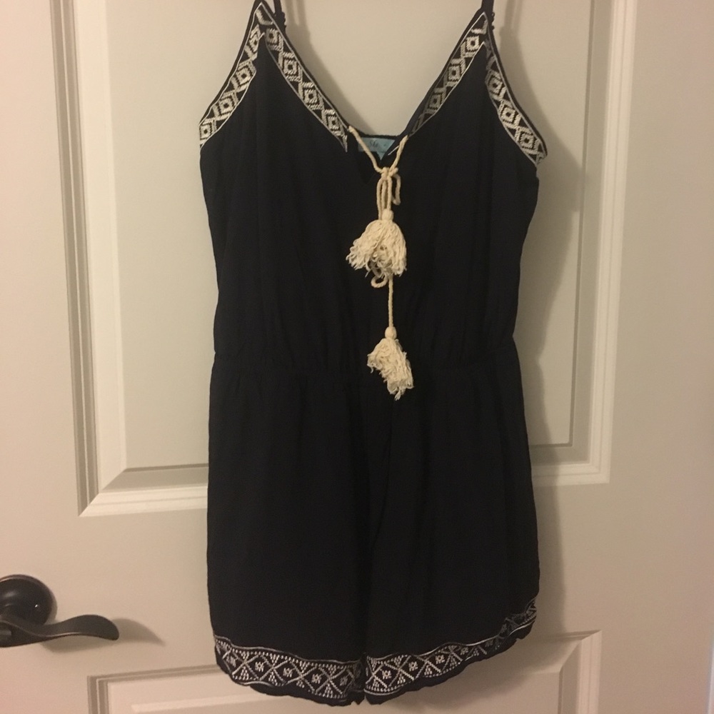 Navy blue romper