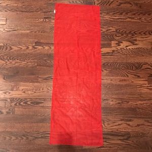 Red Polyester Scarf 3'
