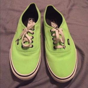 Lime green Vans