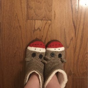 Sock Monkey Slippers
