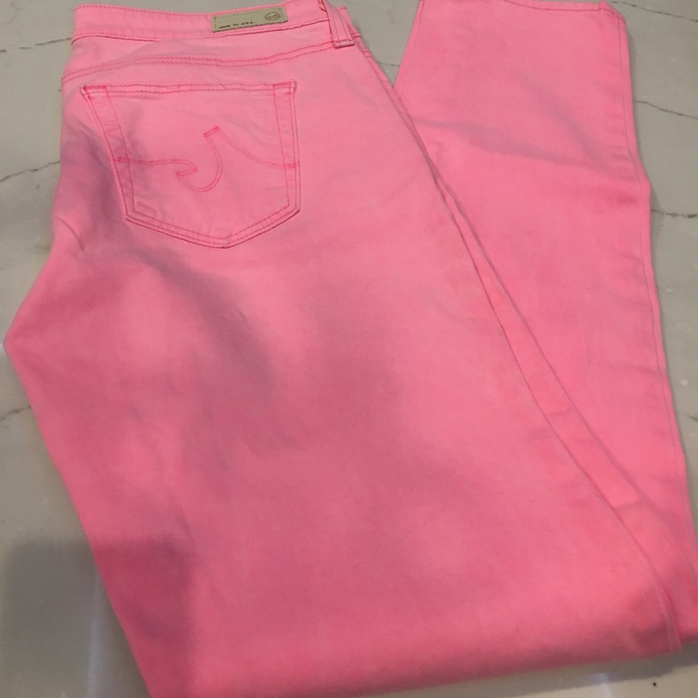 Pink AG 29 Stilt Cigarette Jeans