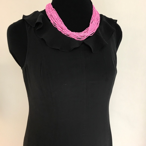 LAURA ASHLEY Maxi Silk LBD NWOT - Picture 2 of 5