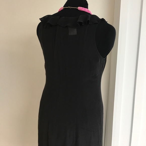 LAURA ASHLEY Maxi Silk LBD NWOT - Picture 3 of 5