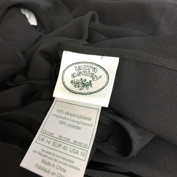 LAURA ASHLEY Maxi Silk LBD NWOT - Picture 5 of 5