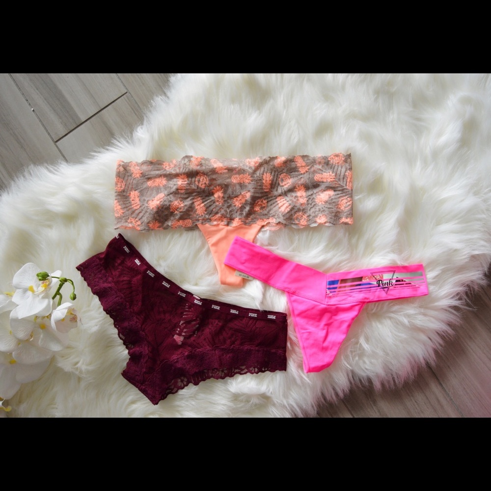 Bundle of 3 NEW Pink Panties
