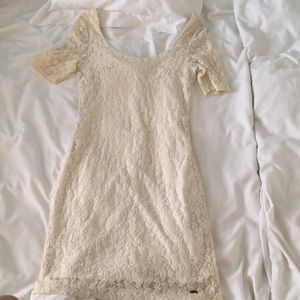 Lace white volcom bodycon dress