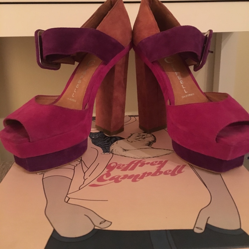 Jeffrey Campbell Purple/Fuchsia Platforms
