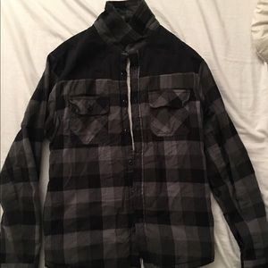 Forever 21 Mens Plaid Sweater Jacket