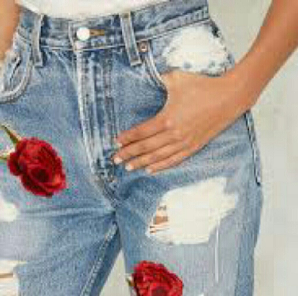 *sold*After Party Rose Above It Jeans - Picture 2 of 4