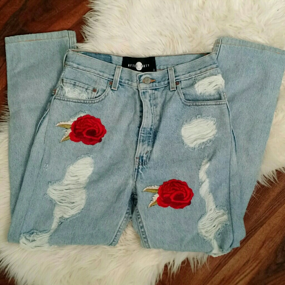 *sold*After Party Rose Above It Jeans - Picture 4 of 4