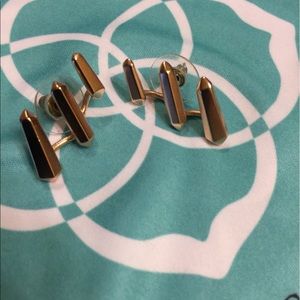 Kendra Scott rose gold Billie ear climbers
