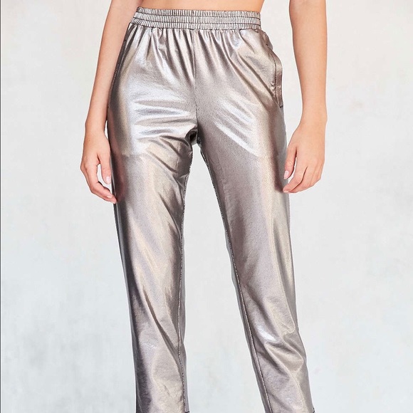 Urban Outfitters Pants - ⚜️ URBAN OUTFITTERS silence & noise metallic pants