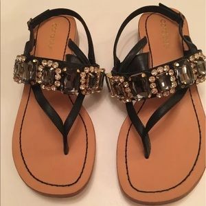 Anthropologie Embellished Summer Sandals