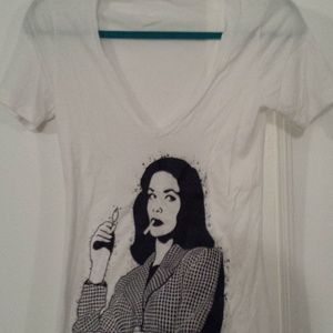 Lauren Bacall Noir tee- reserved for  sfkonkin