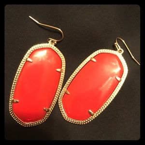 Kendra Scott Danielle Earrings In Bright Red