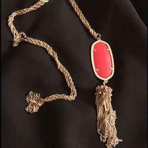 Kendra Scott Rayne Necklace in Bright Red