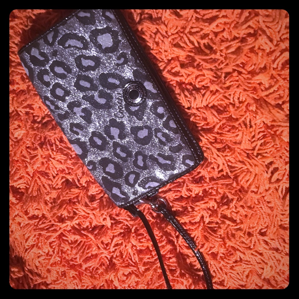 Cheetah Coach wristlet