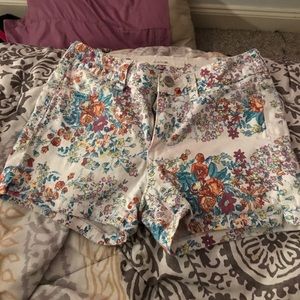 joes jeans shorts flower pattern