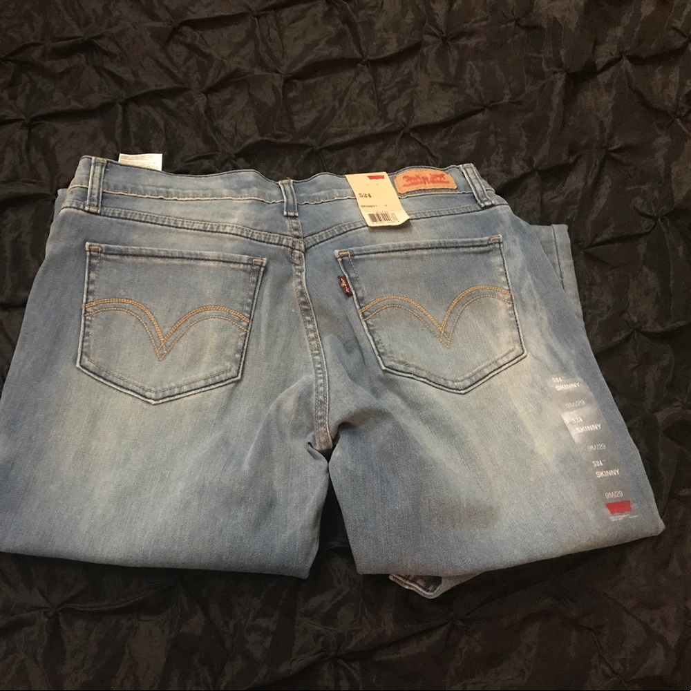 Levi's 524 Too Superlow Skinny Jeans Size 9m/29