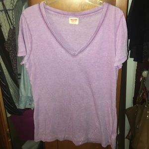 Mossimo purple V-neck short sleeved tee