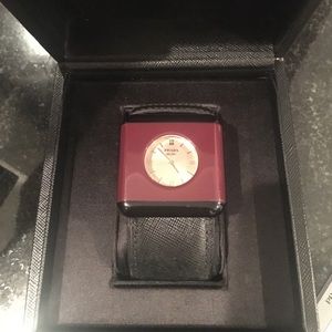 Prada leather watch