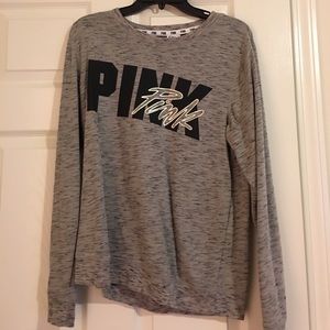 Pink peep hole sweater