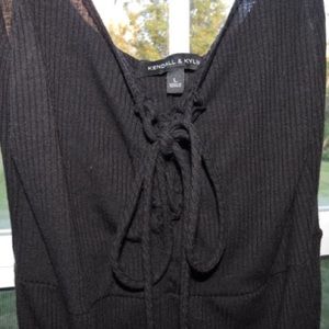 Kendall & Kylie black lace up bodysuit