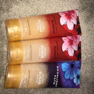B&BW set of three golden sugar scrubs