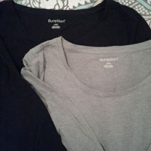 Two long sleeved Maternity shirts