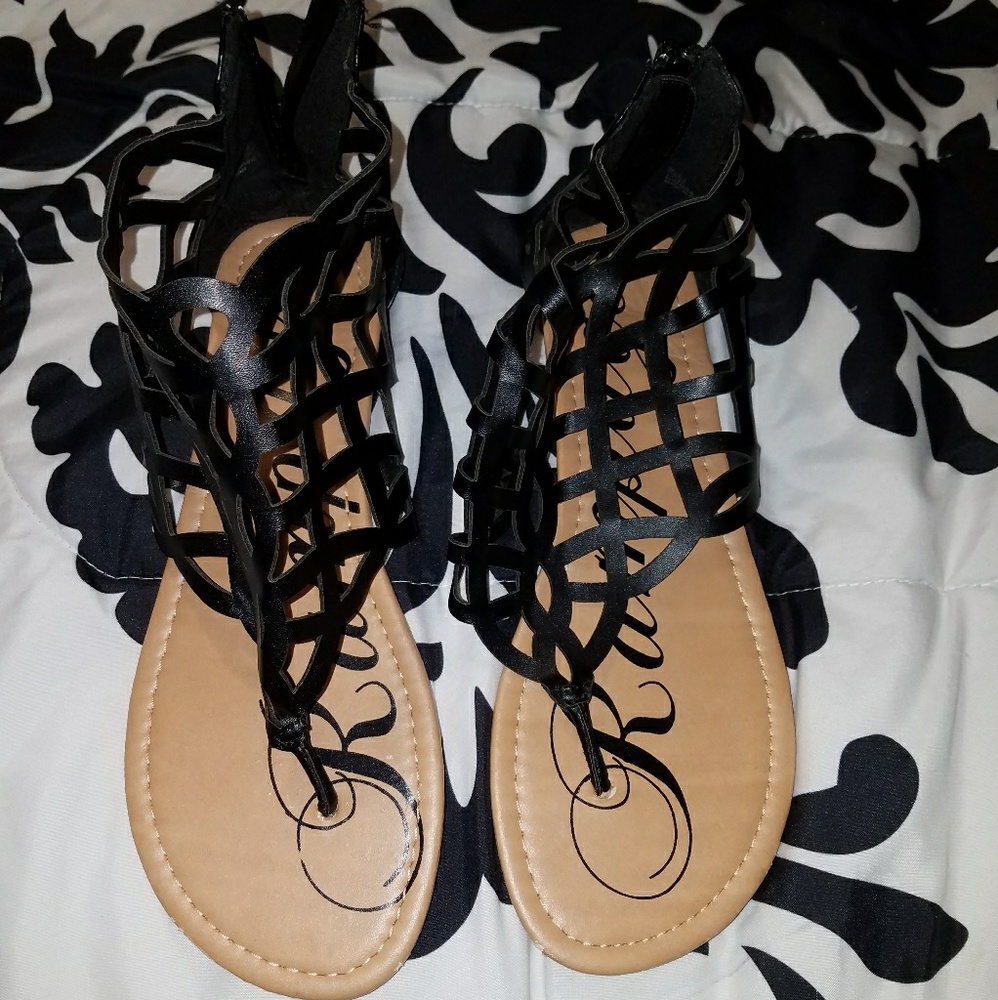 Cute black sandals