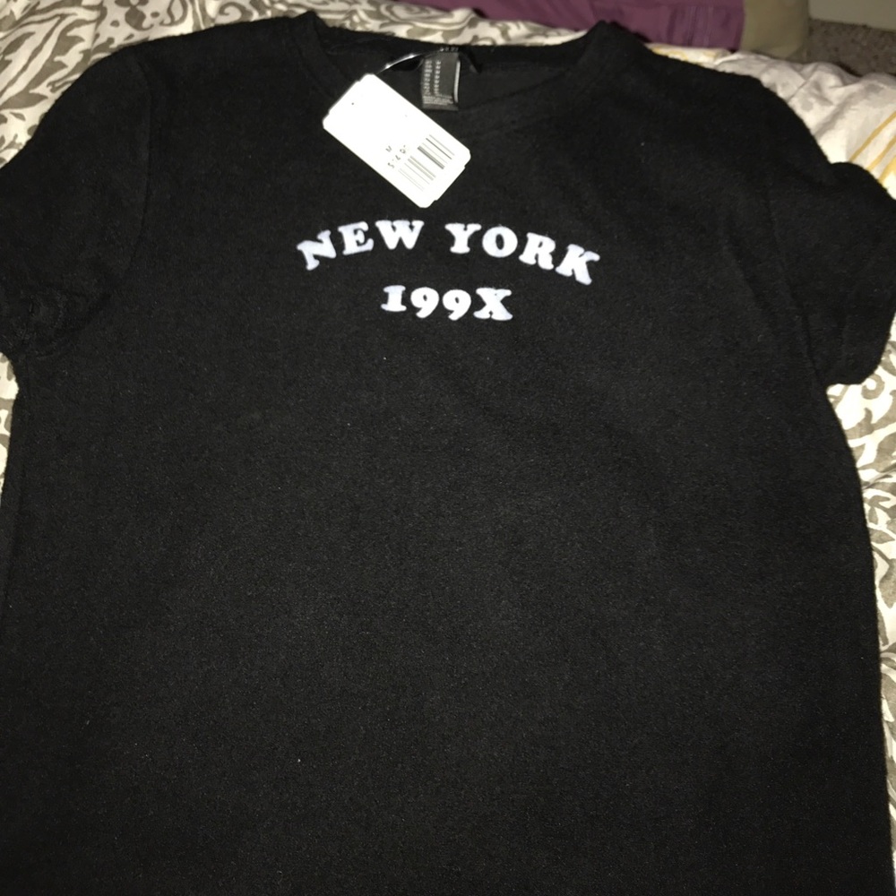 fuzzy sweater material tshirt forever 21