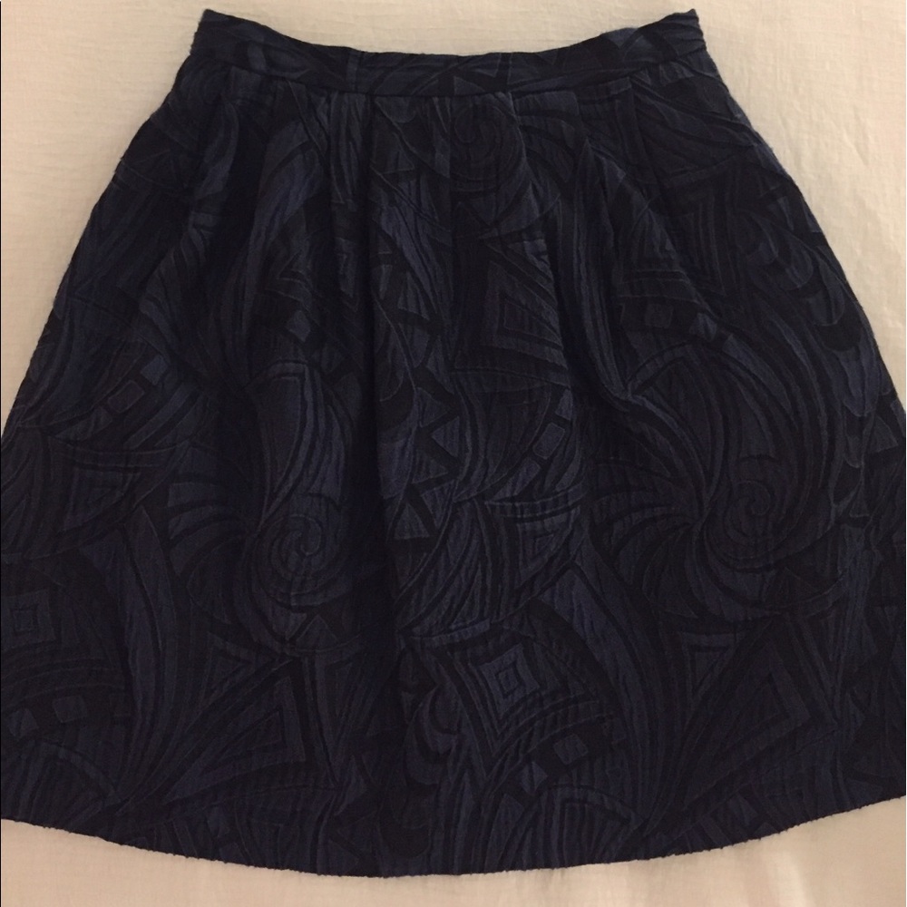 Peter Som Geometric Pleated Skirt