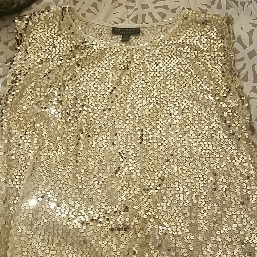 Gold sequence dress